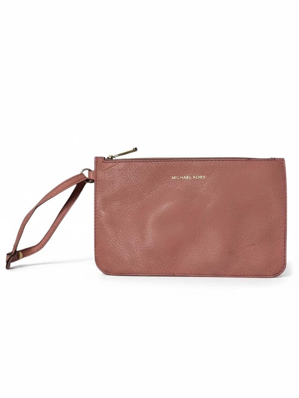 Michael Kors Blush Pink Leather Wristlet Clutch